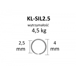 KÓŁECZKA ŁĄCZNIKOWE KL-2,5 - rozmiar 2,5mm - SILVER