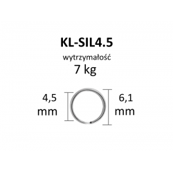 KÓŁECZKA ŁĄCZNIKOWE KL-4.5 - rozmiar 4.5mm - SILVER