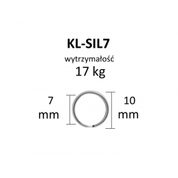 KÓŁECZKA ŁĄCZNIKOWE KL-7 - rozmiar 7mm - SILVER